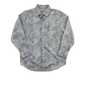 Tommy Bahama Men's, San Lucio Ridge Gardens Shirt, Silvery Blue,medium
